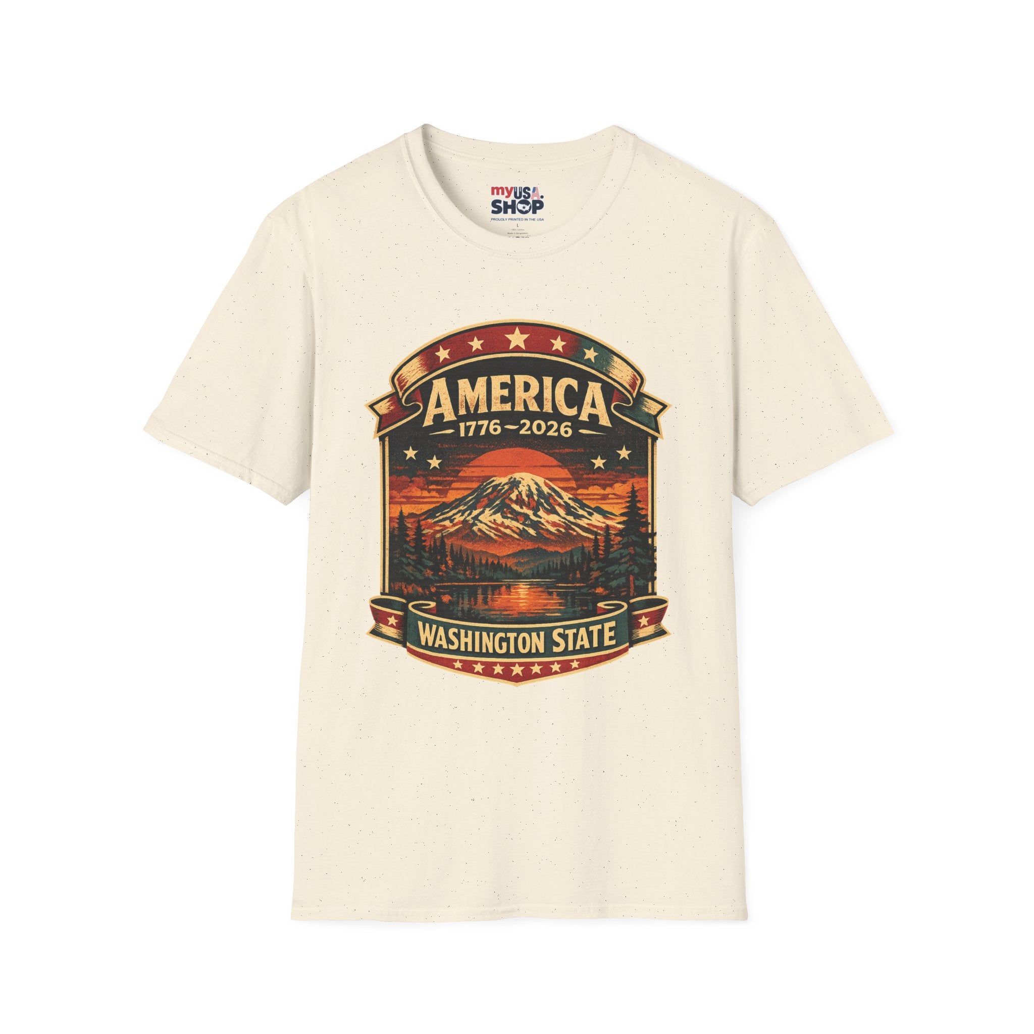 America 250 - Washington State Vintage T-Shirt