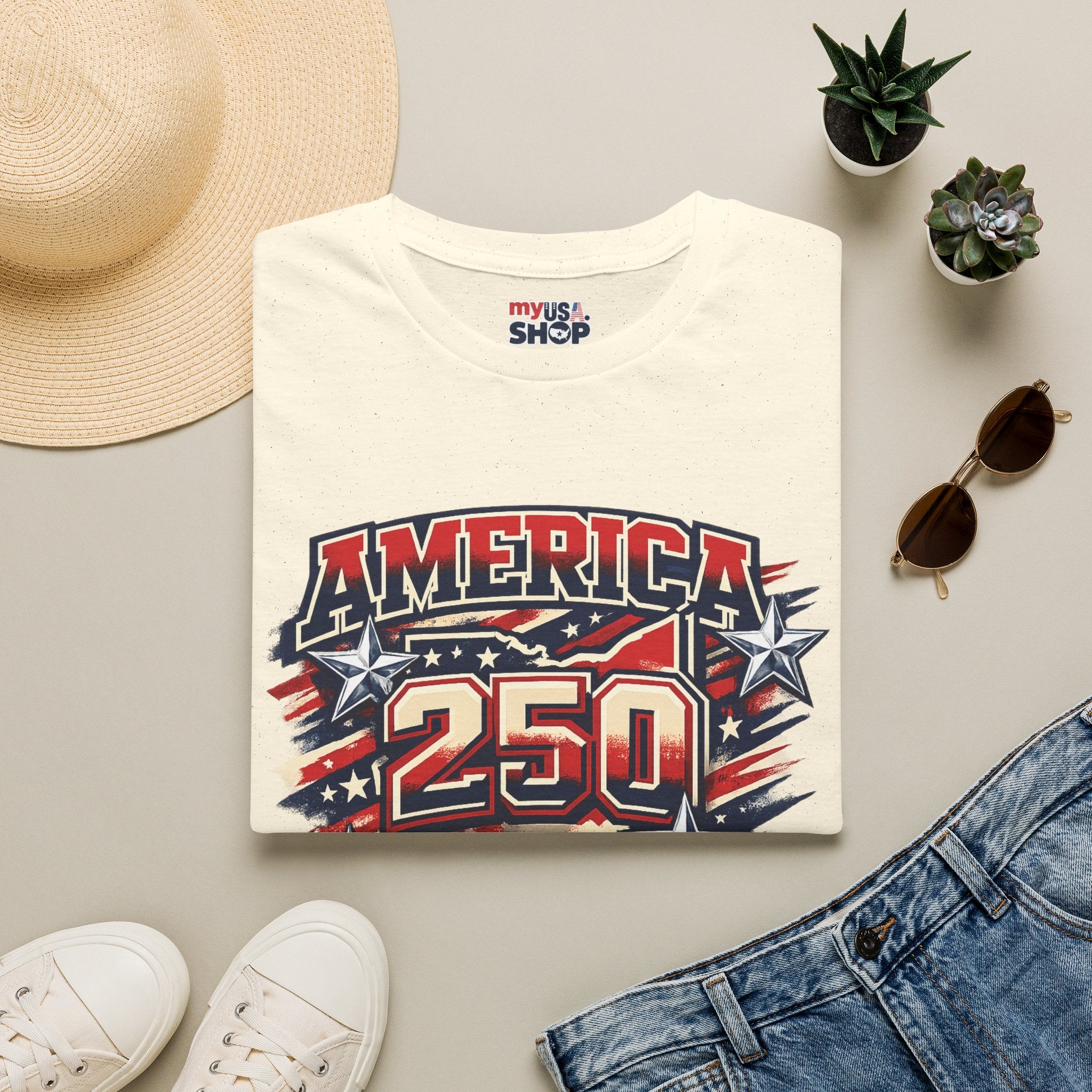 America 250 – Ohio Celebrating History Patriotic Vintage Tee Design