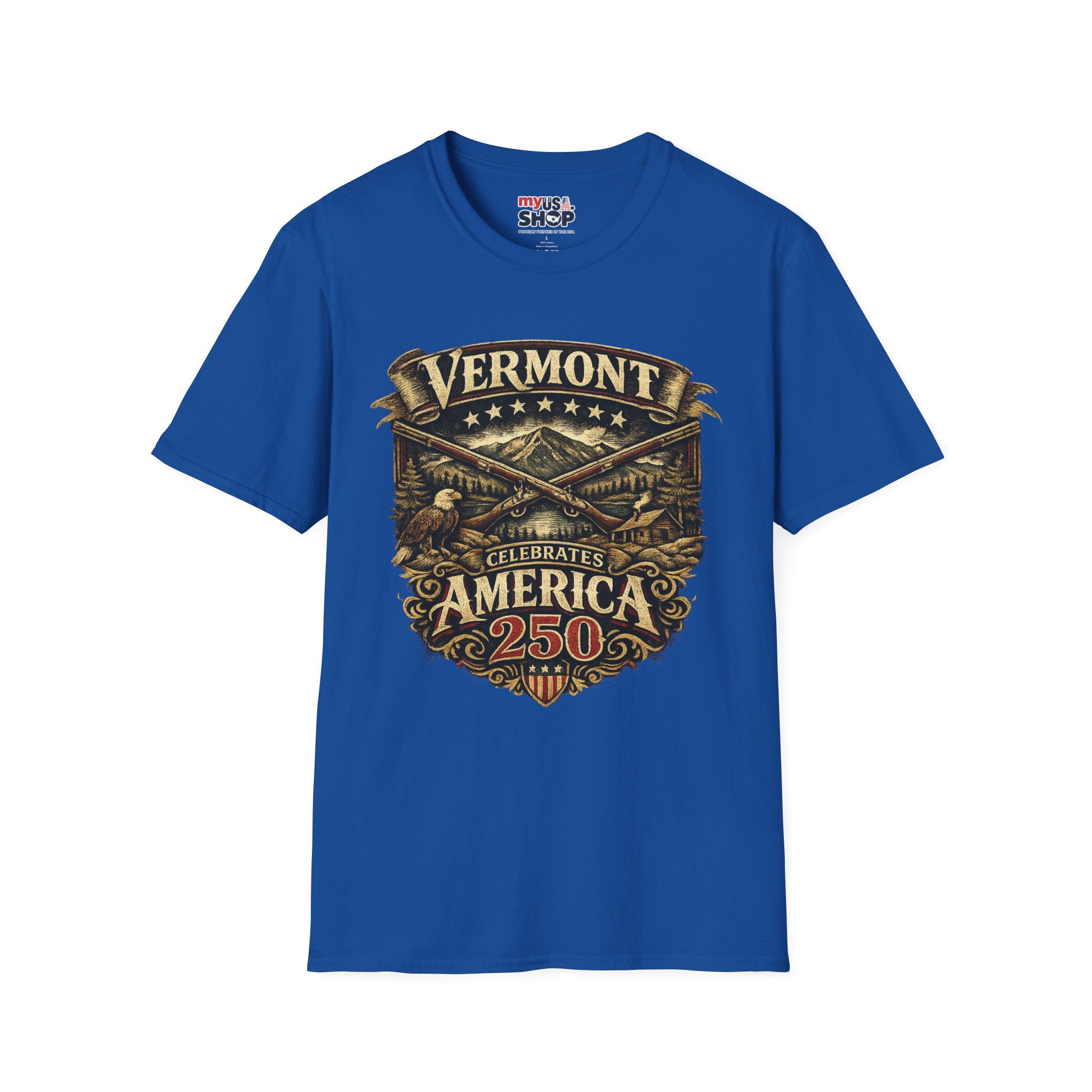 America 250 – Vermont Freedom Heritage Vintage Tee Design