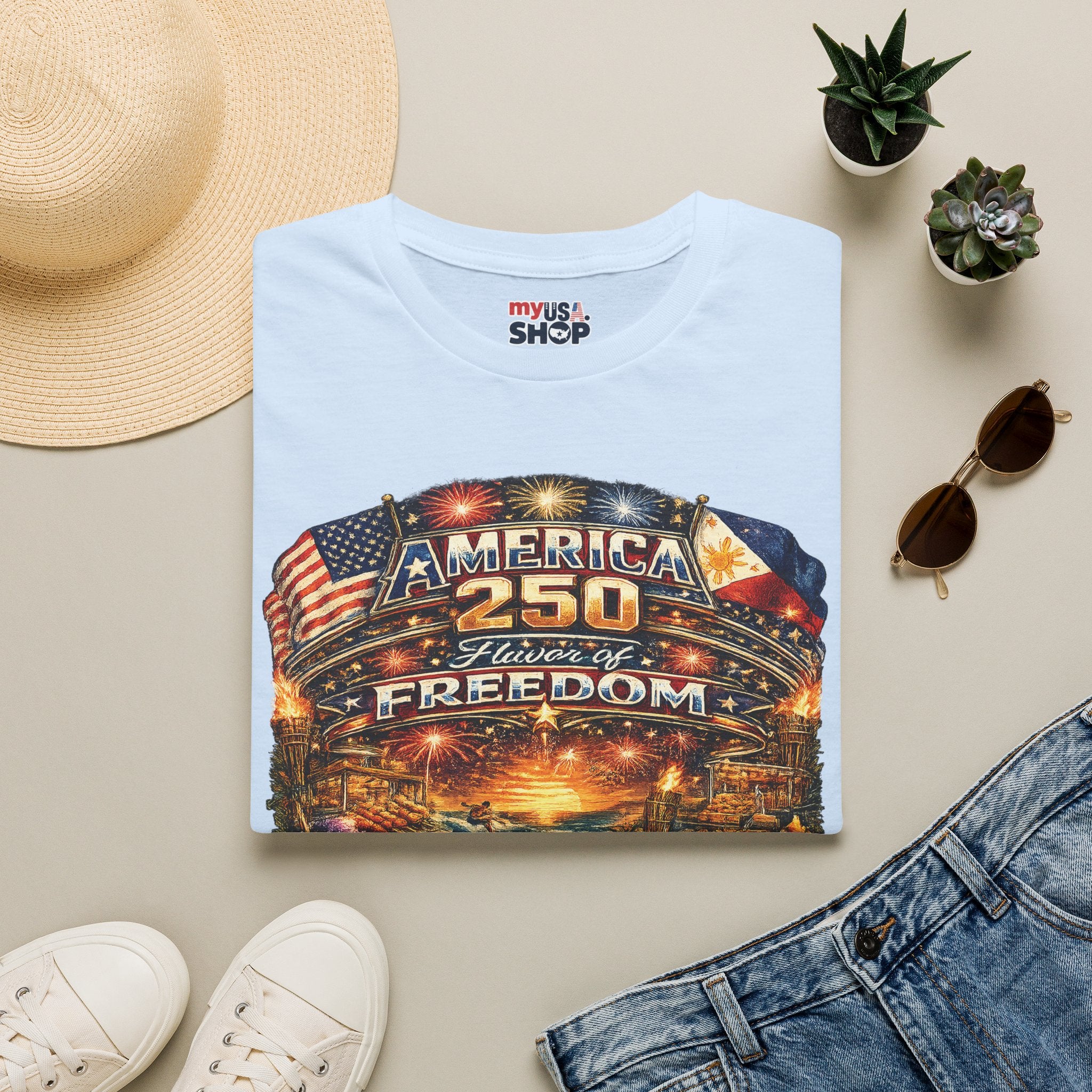 America 250  Filipino American Flavor of Freedom' — Patriotic 250th Anniversary
