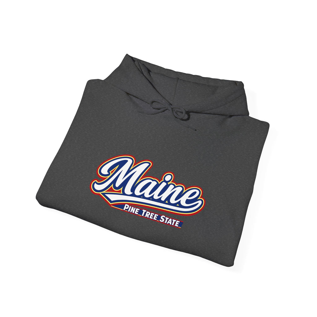 Maine Pine Tree State Heavy Blend Hooded Sweatshirt