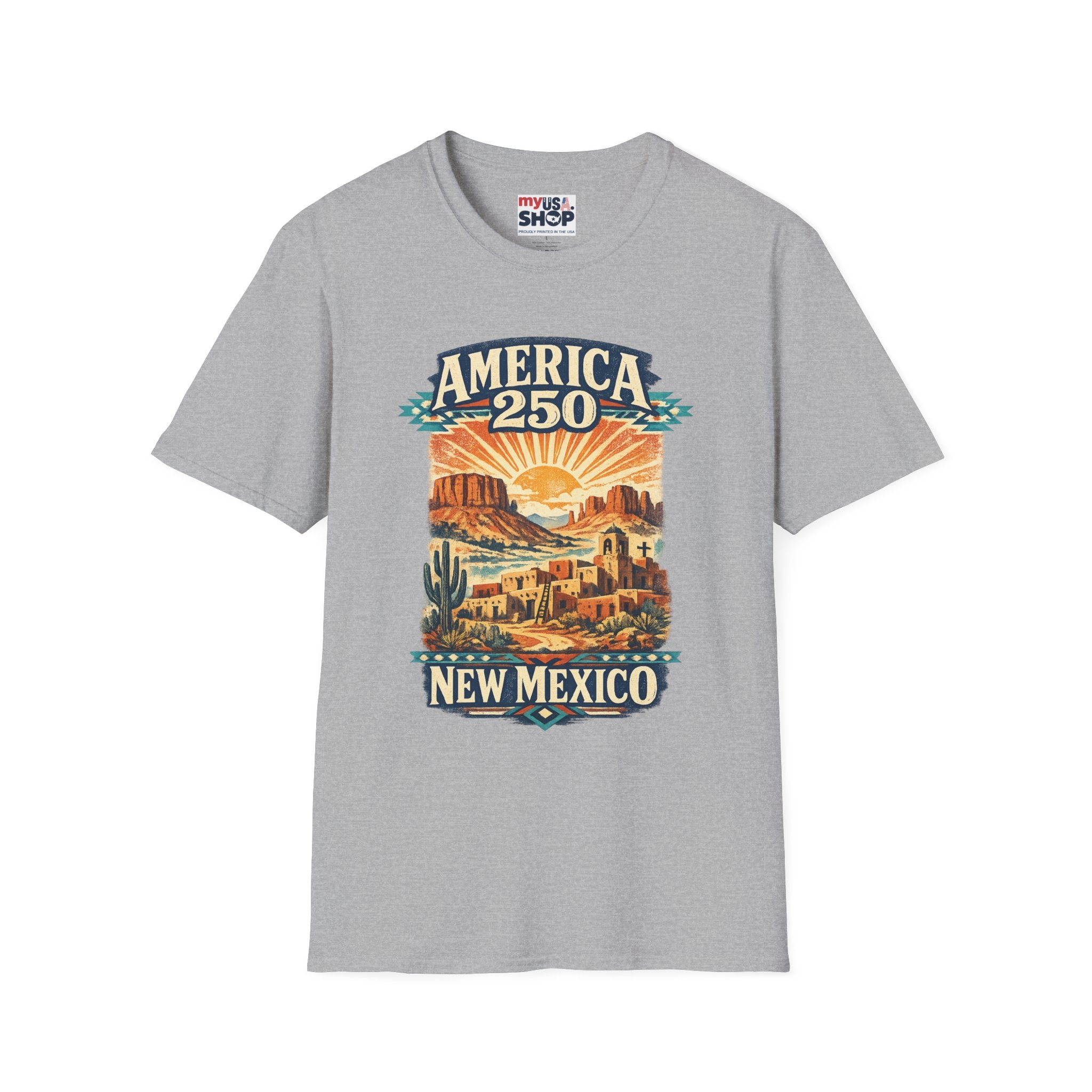 America 250 x New Mexico — Vintage Desert Sunset