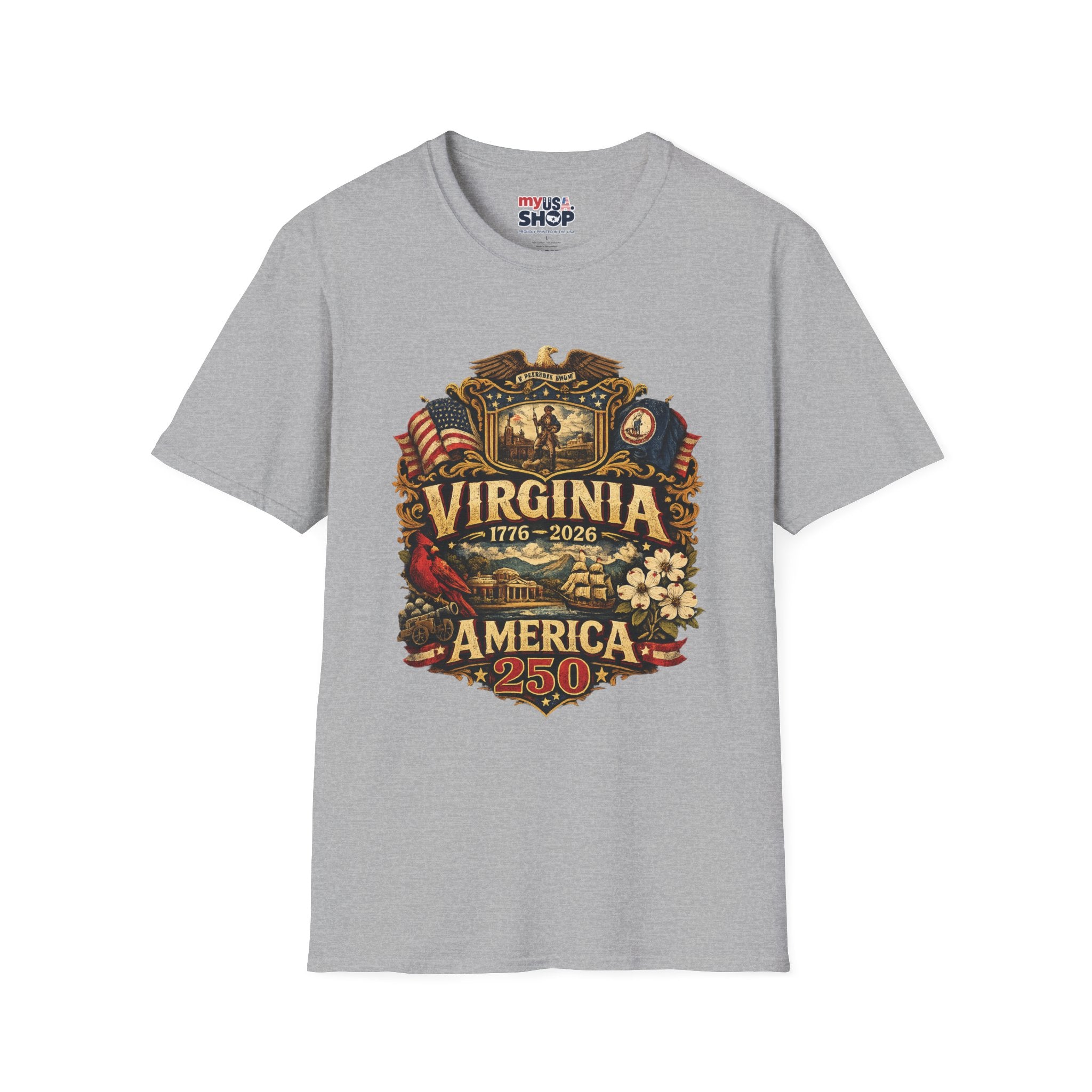 America 250 Co Virginia 250th Anniversary T-Shirt - Commemorative State Pride Tee