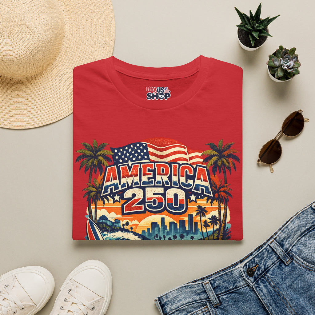 America 250 Los Angeles West Coast Patriot California Tee