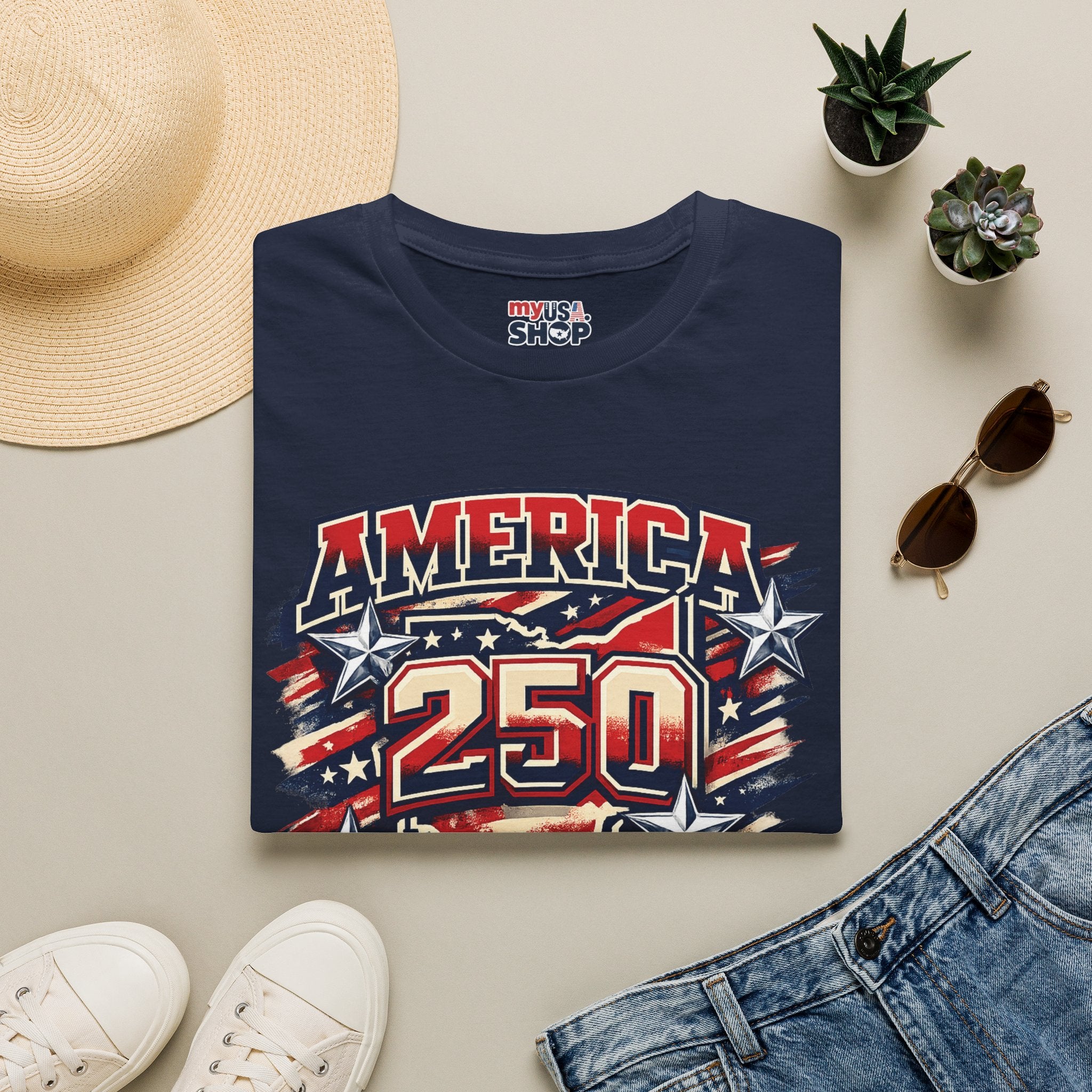 America 250 Ohio Commemorative T-Shirt — 250th Anniversary Patriotic Tee