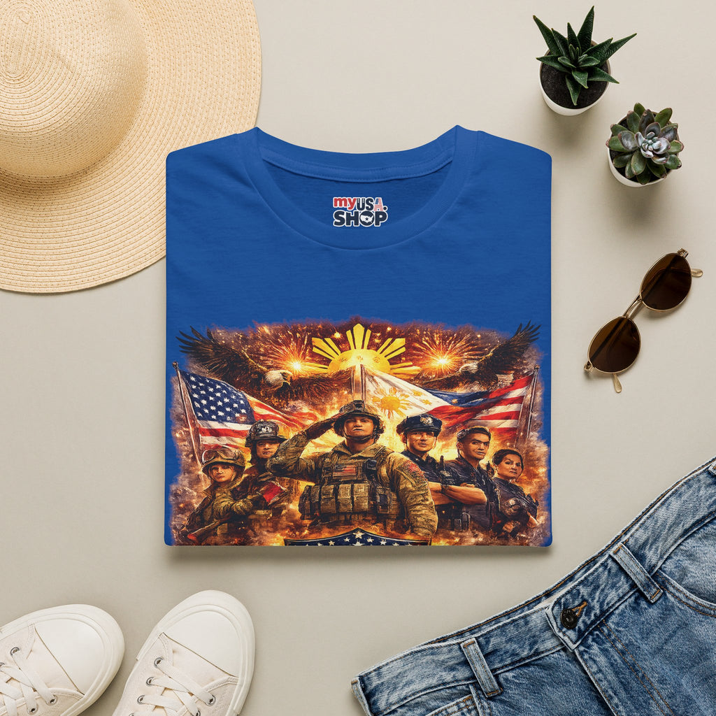 America 250 Patriotic Filipino Military Tribute