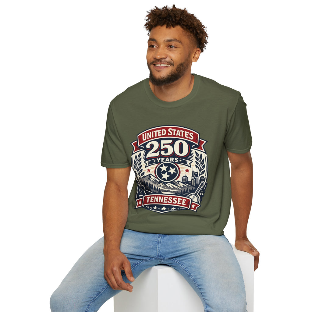 America 250 Tennessee T-Shirt — United States 250 Years Heritage Graphic Tee