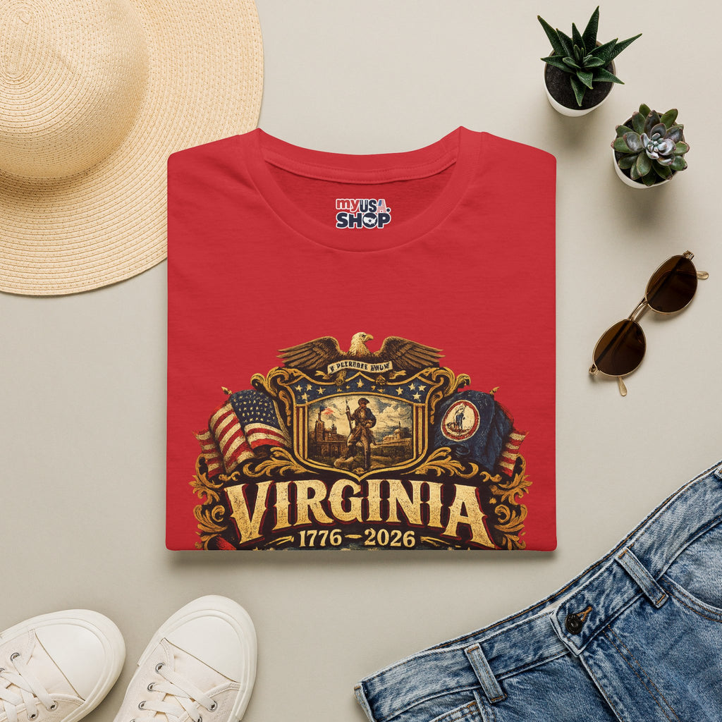 America 250 Co Virginia 250th Anniversary T-Shirt - Commemorative State Pride Tee