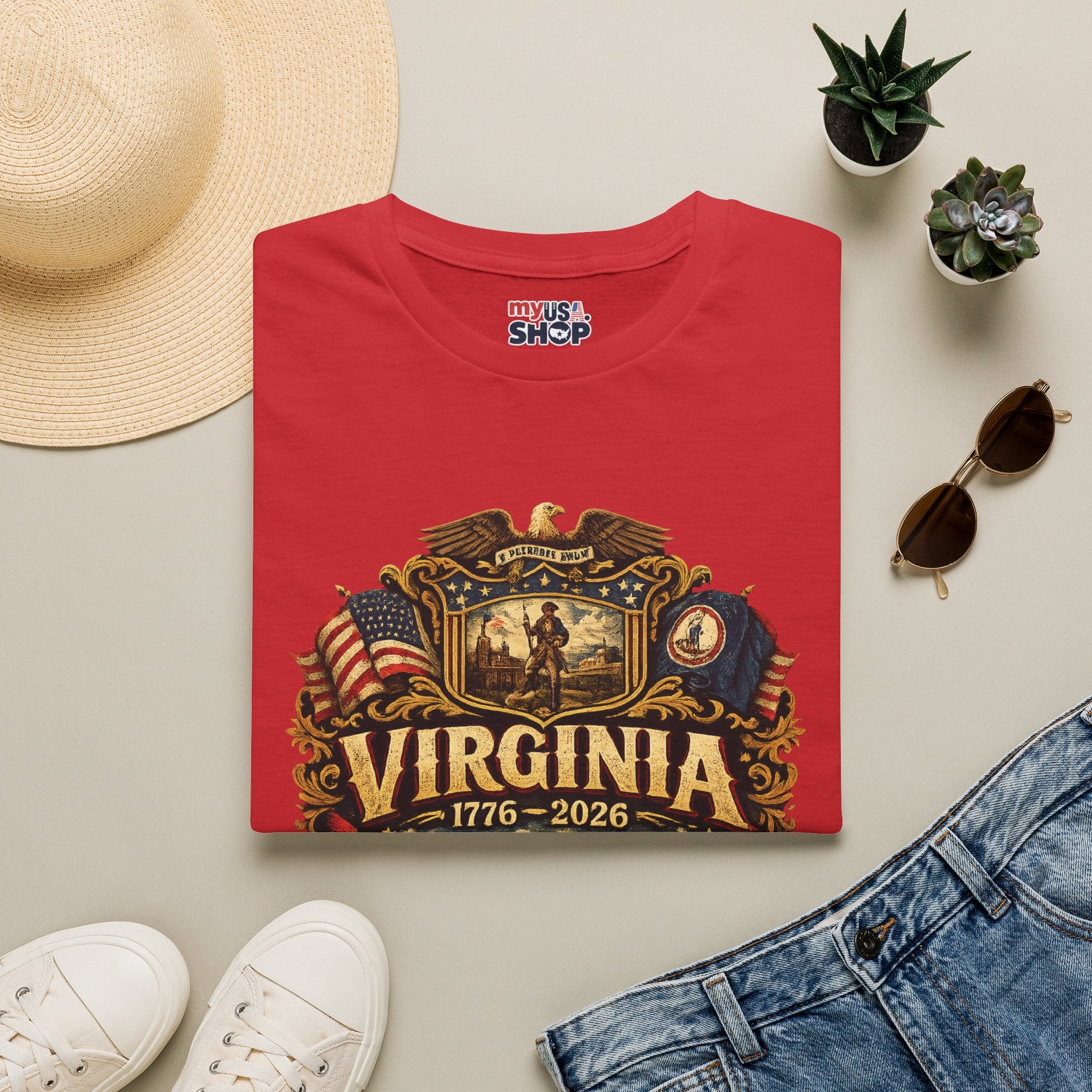 America 250 Co Virginia 250th Anniversary T-Shirt - Commemorative State Pride Tee