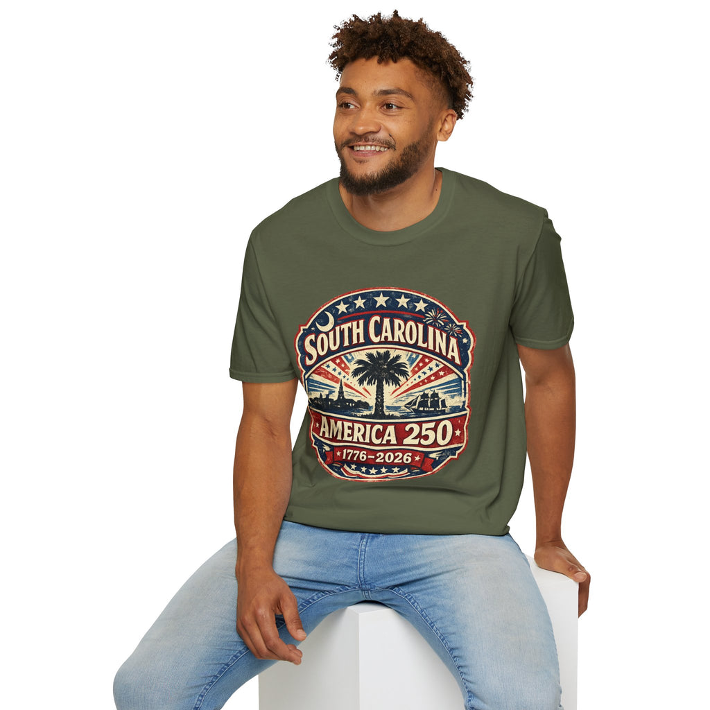 America 250 South Carolina Anniversary T-Shirt — Retro State Pride Tee