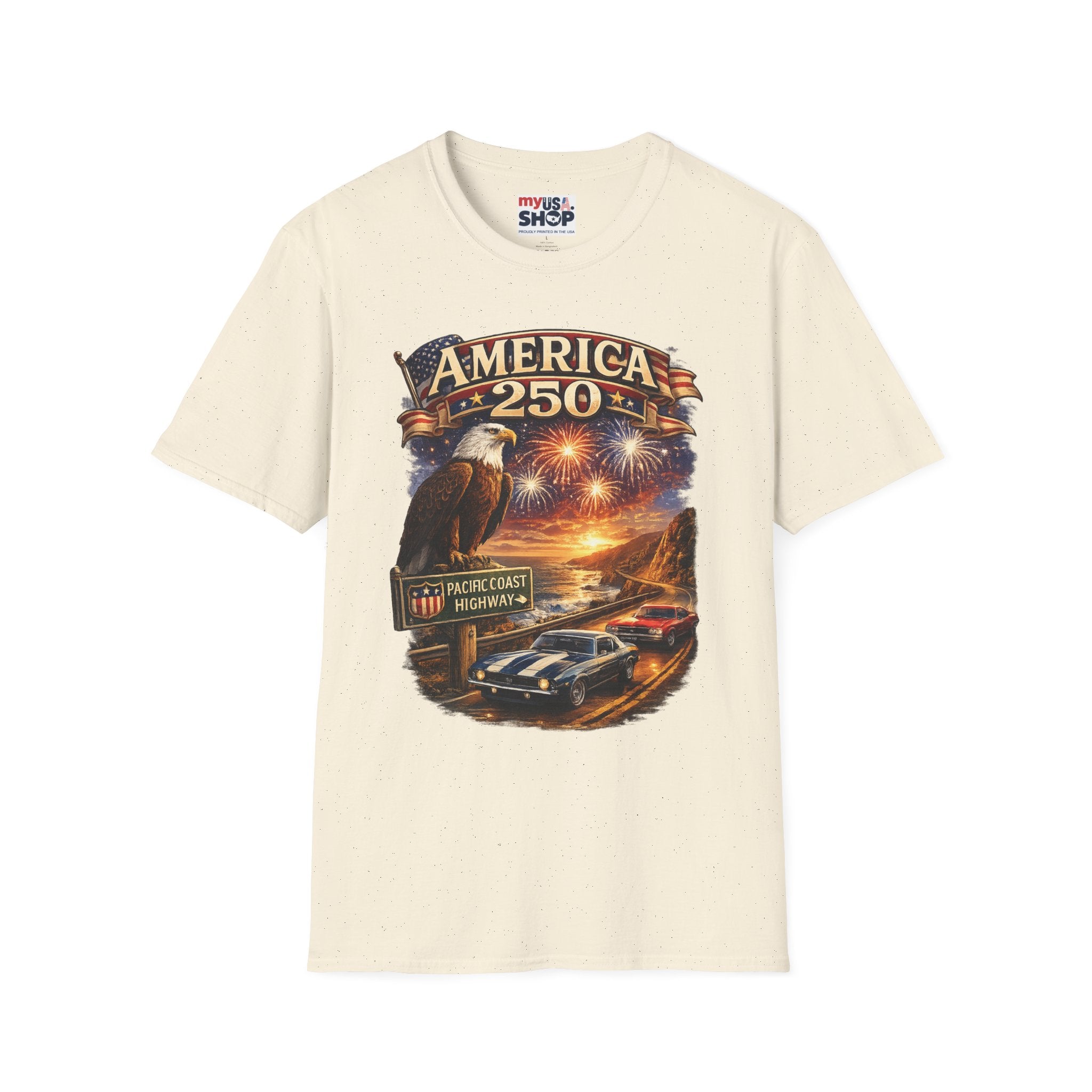 America 250 Eagle Fireworks T-Shirt
