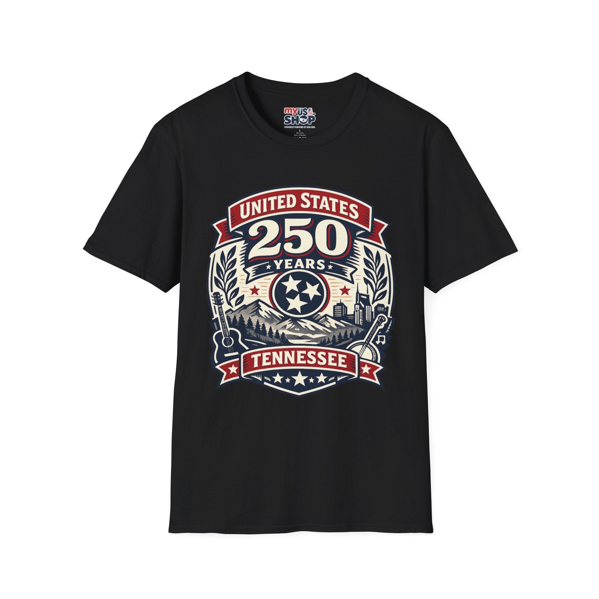 America 250 Tennessee T-Shirt — United States 250 Years Heritage Graphic Tee