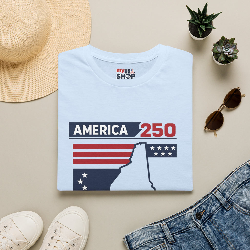 America 250 x New Hampshire Map