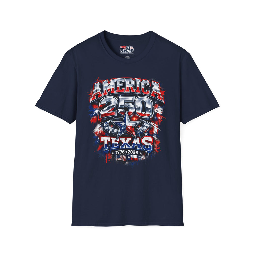 America 250 Texas T-Shirt — Patriotic USA 250th Anniversary Tee