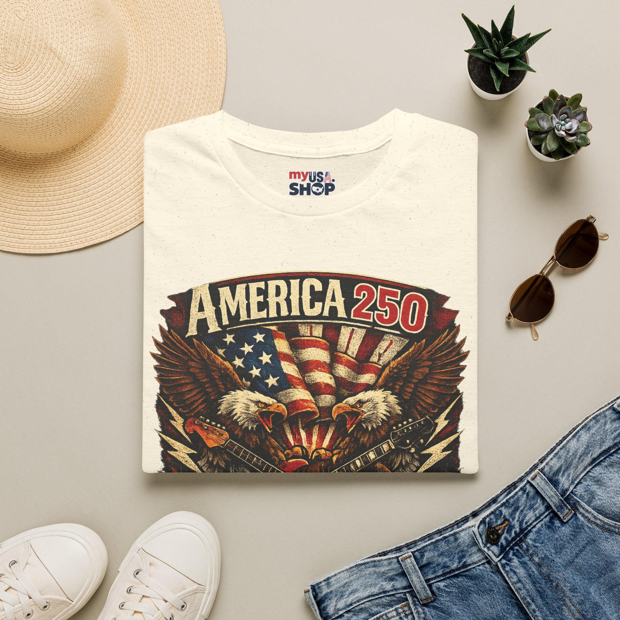 America 250 Tennessee Shirt — Tennessee Strong Patriotic Music Graphic Tee