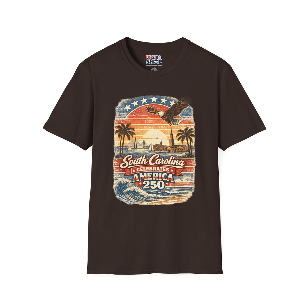 South Carolina Vintage Eagle T-Shirt — America Celebrates 250 Retro Tee