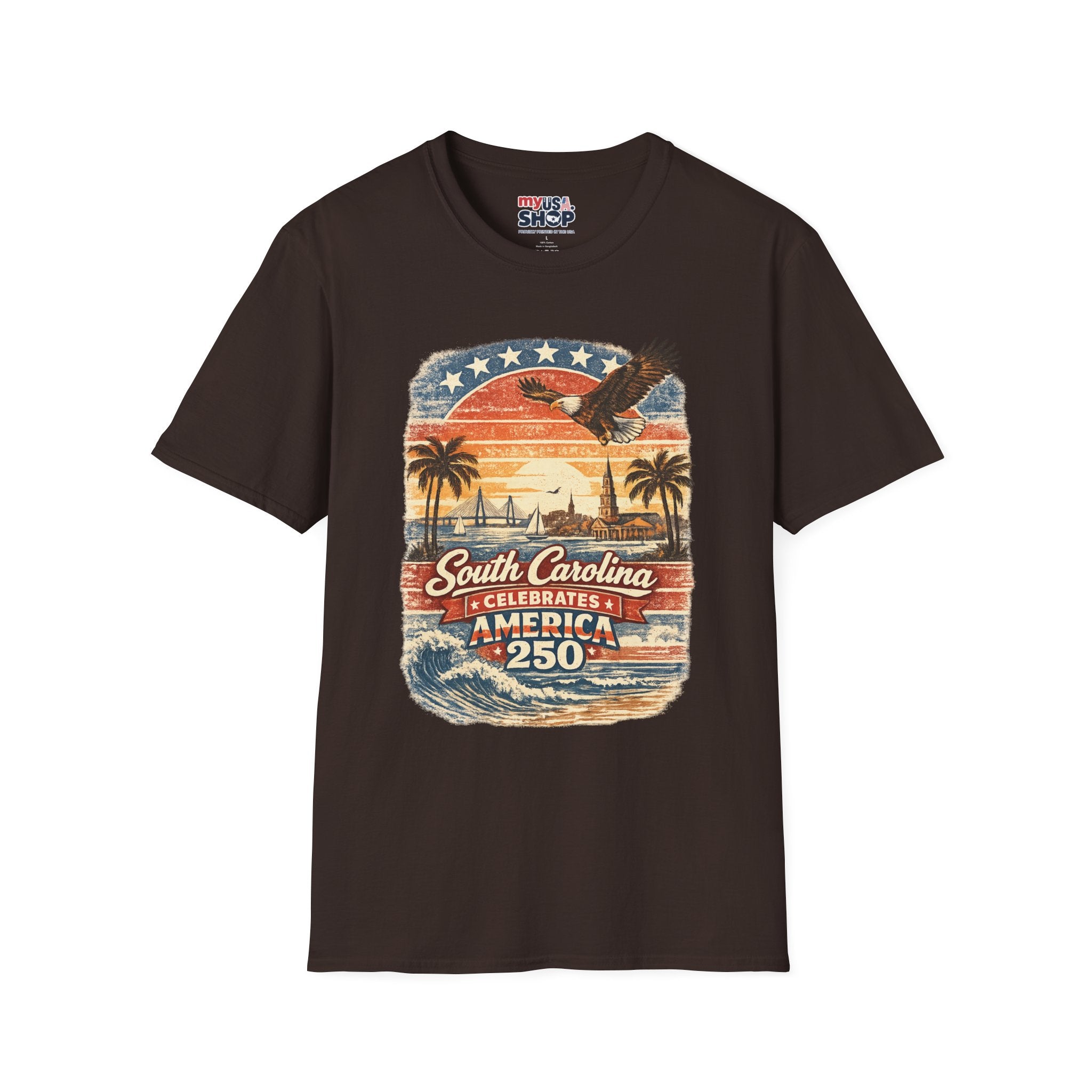 South Carolina Vintage Eagle T-Shirt — America Celebrates 250 Retro Tee