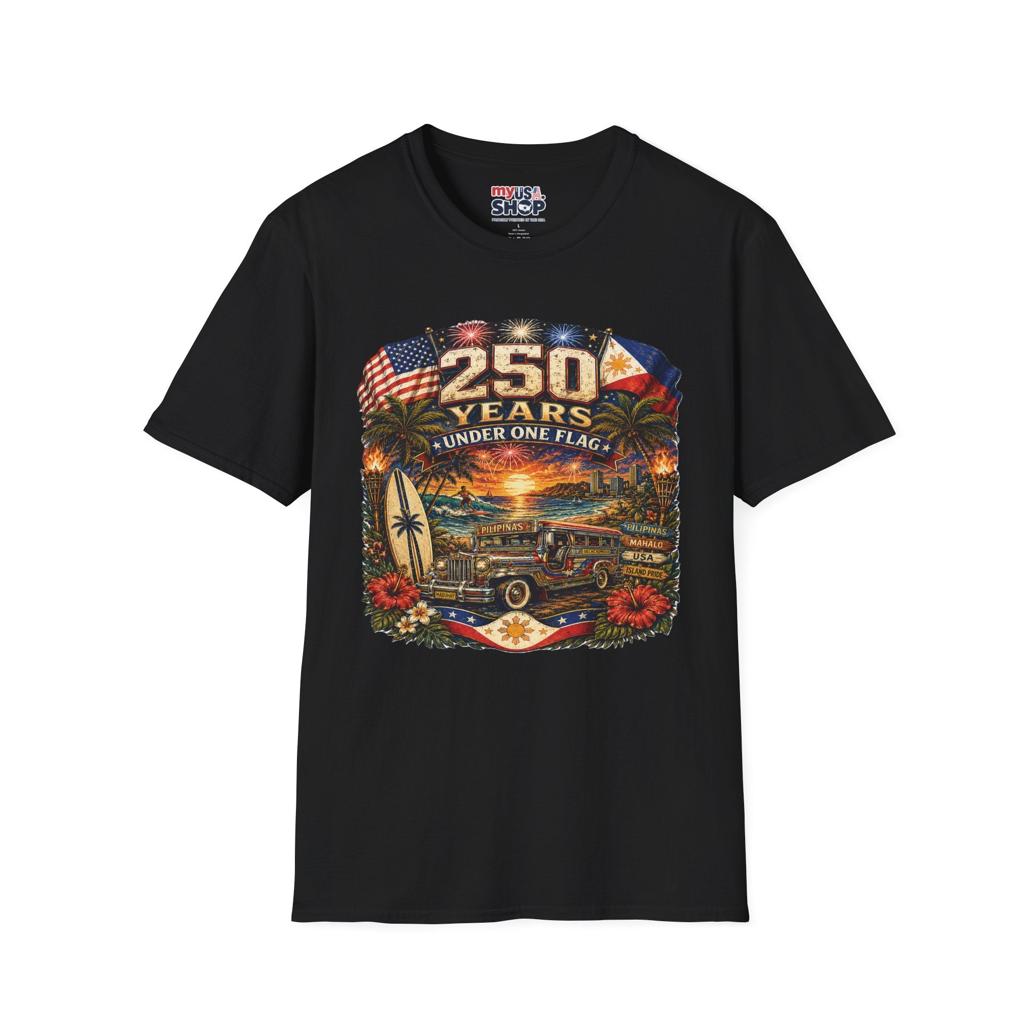 America 250 Years Under One Flag — USA & Philippines Patriotic