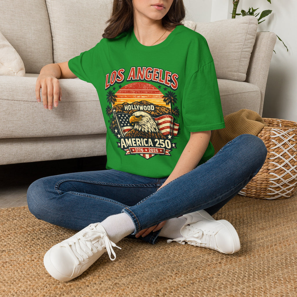 America 250 Vintage Los Angeles Freedom Celebration California Tee