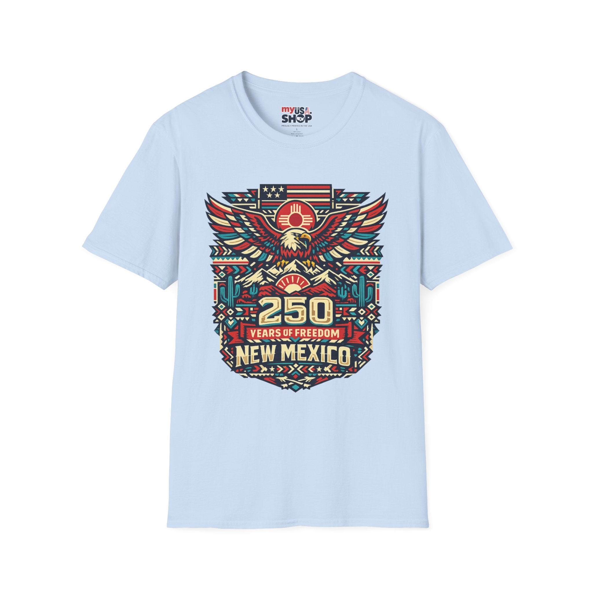 America 250 x New Mexico 250th Anniversary Eagle — State Pride Patriotic