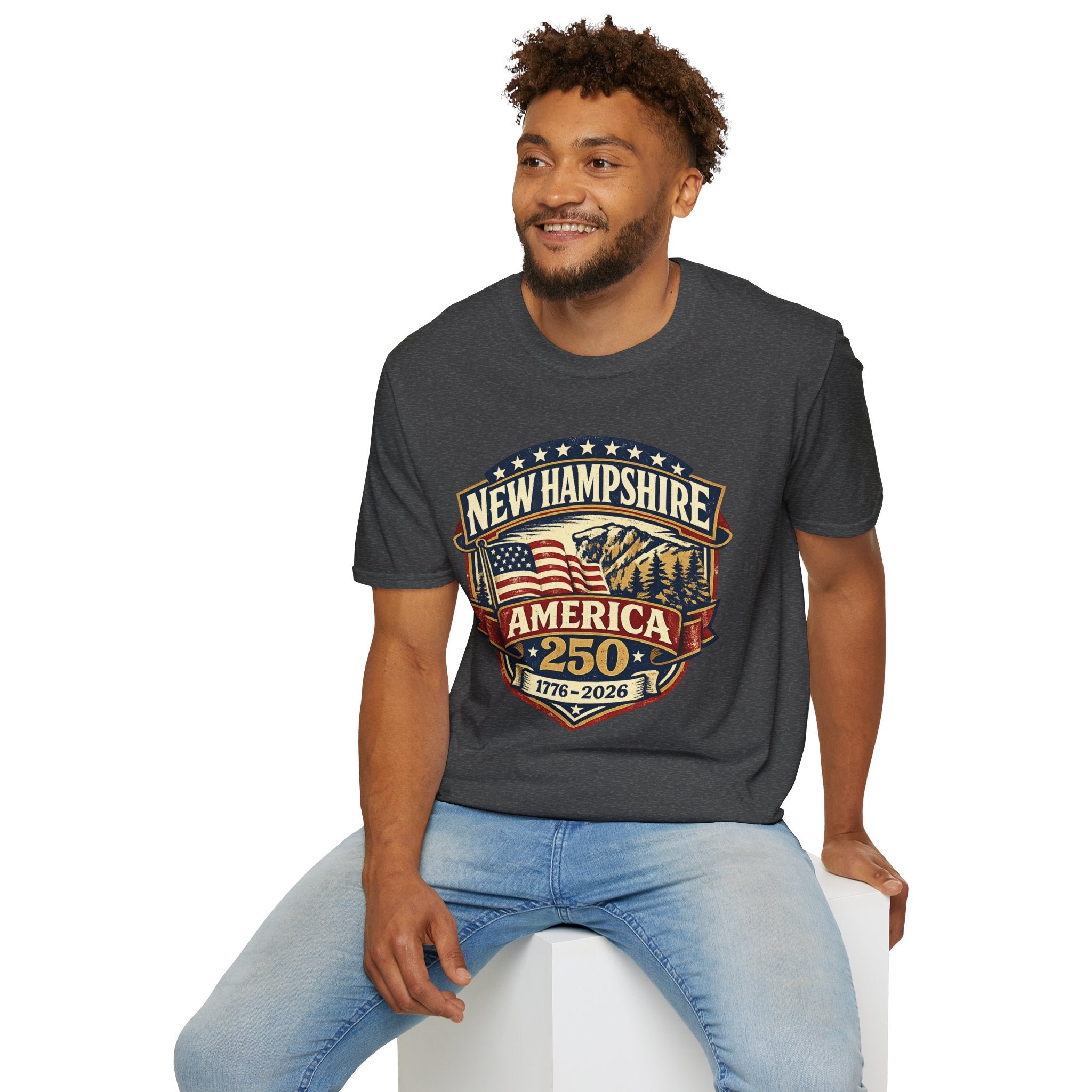New Hampshire America 250 T-Shirt — 1776–2026 Anniversary State Pride