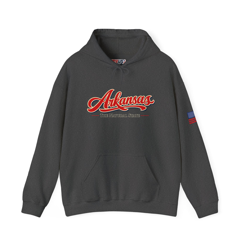 Arkansas The Natural State Heavy Blend Hooded Sweatshirt