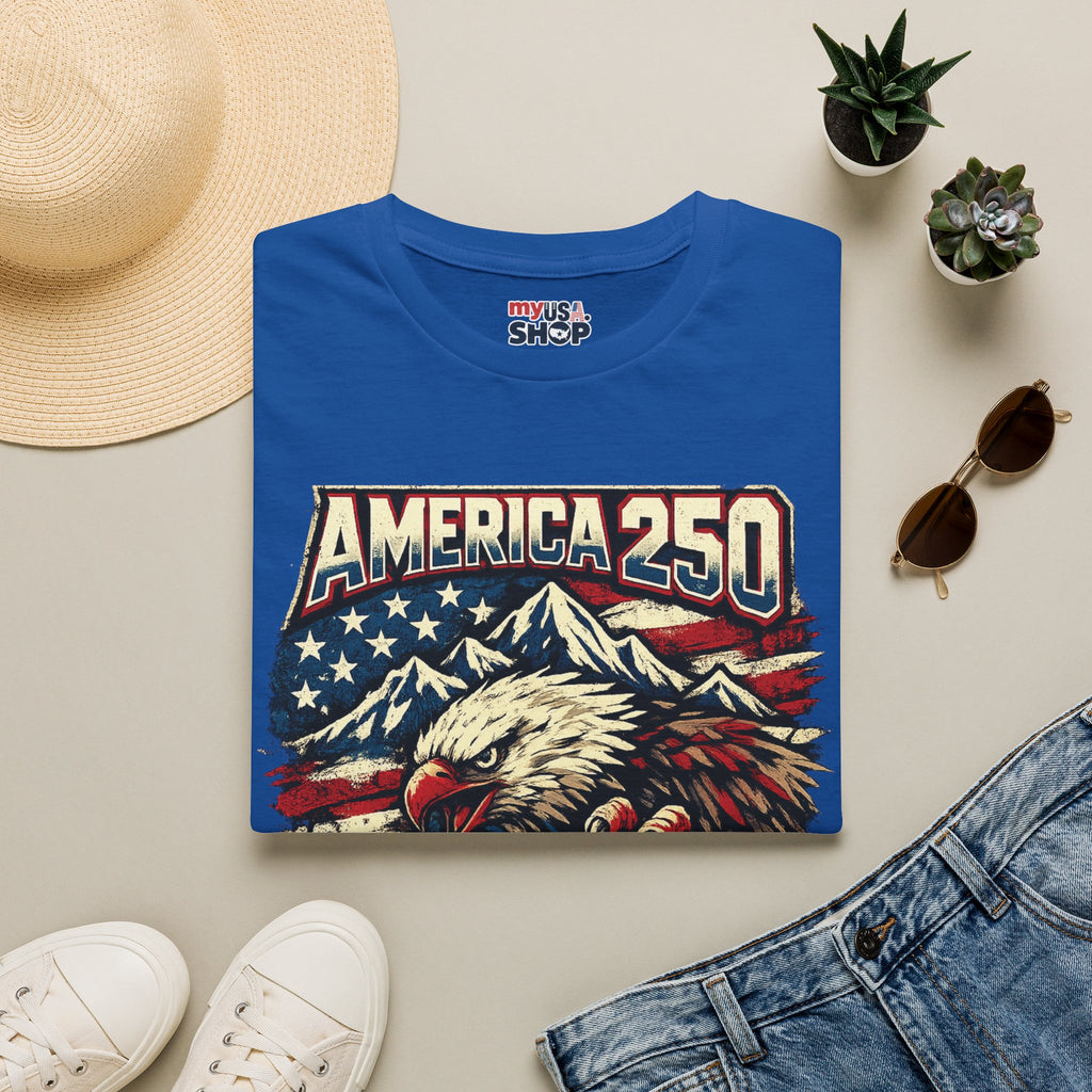 America 250 Utah State T-Shirt — Patriotic Eagle Mountain Graphic Tee