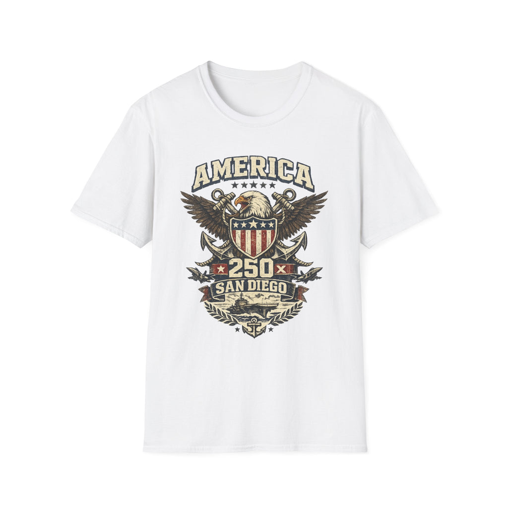 America 250 San Diego California Emblem Tee