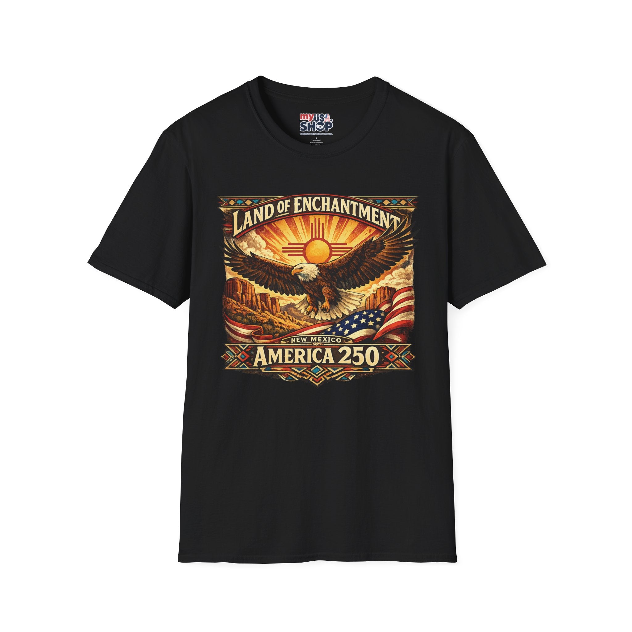 America 250 Land of Enchantment Eagle — New Mexico Patriotic Graphic Tee