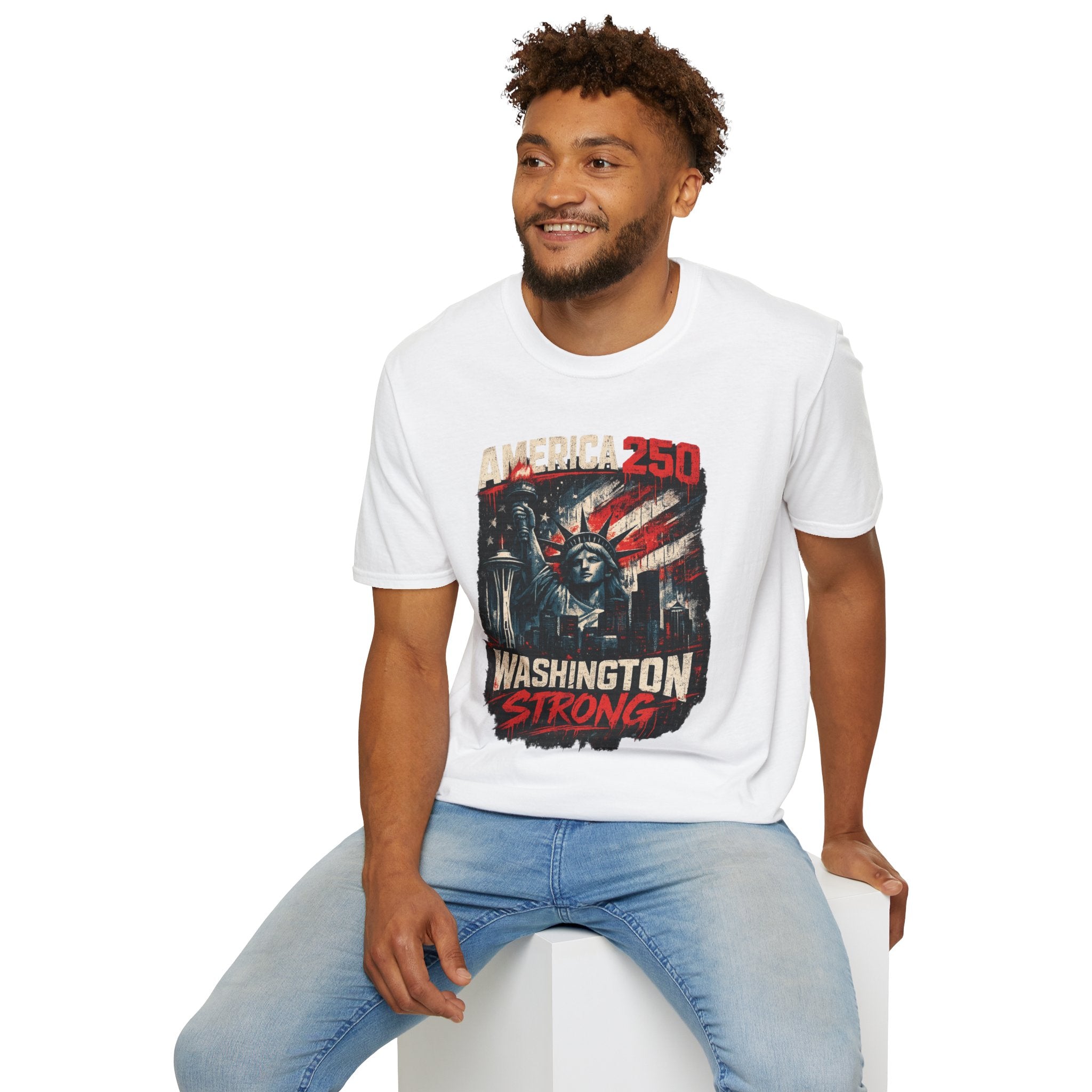 America 250 Statue of Liberty T-Shirt — Washington Strong Patriotic Tee