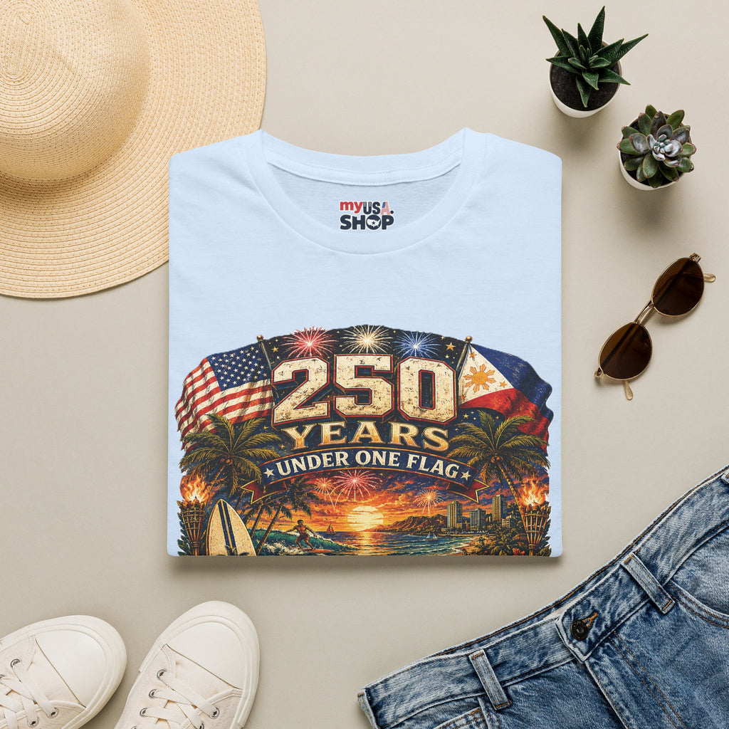 America 250 Years Under One Flag — USA & Philippines Patriotic