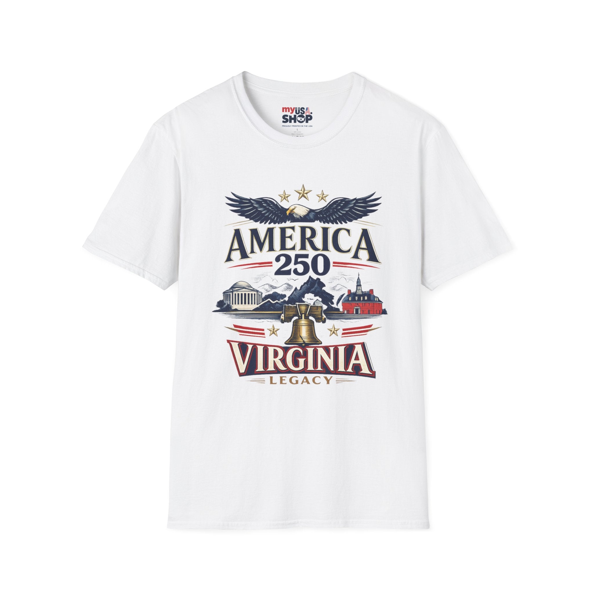 America 250 T‑Shirt – Virginia Legacy Patriotic Anniversary Tee