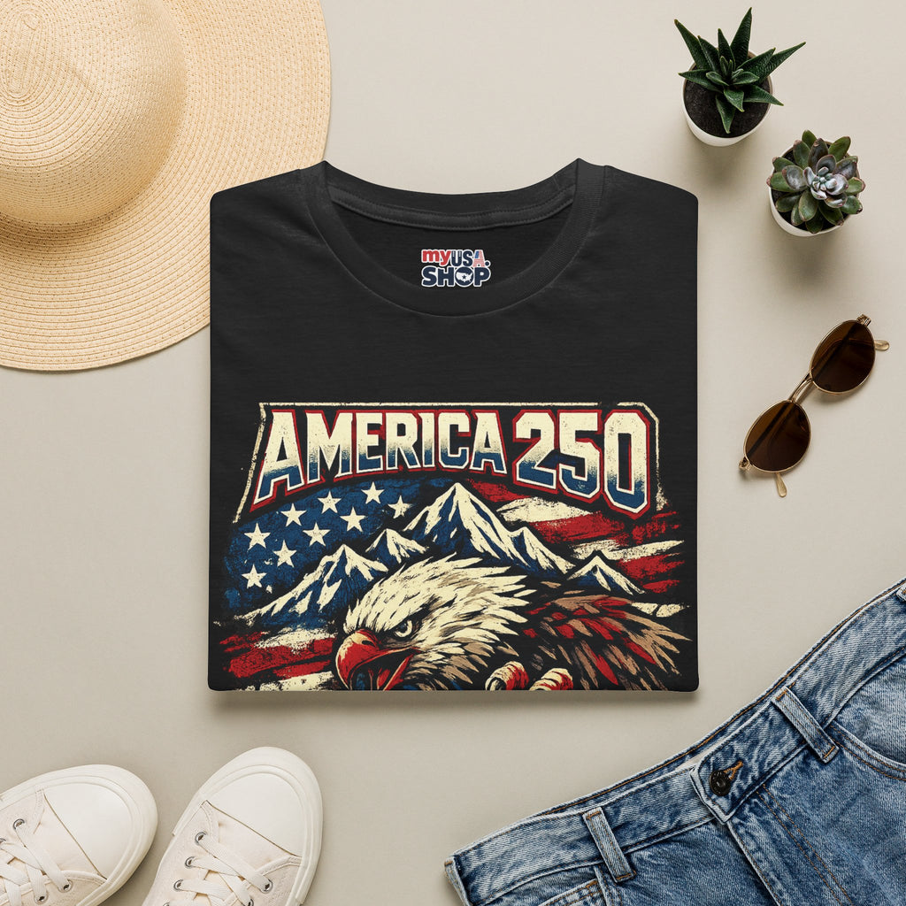 America 250 Utah State T-Shirt — Patriotic Eagle Mountain Graphic Tee