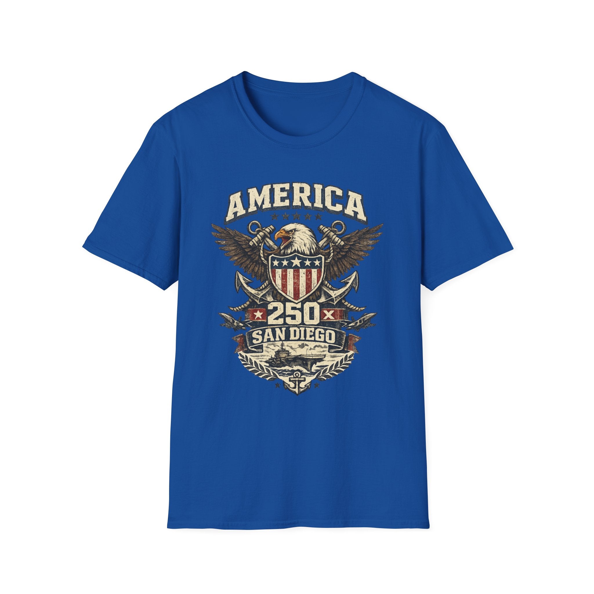 America 250 San Diego California Emblem Tee