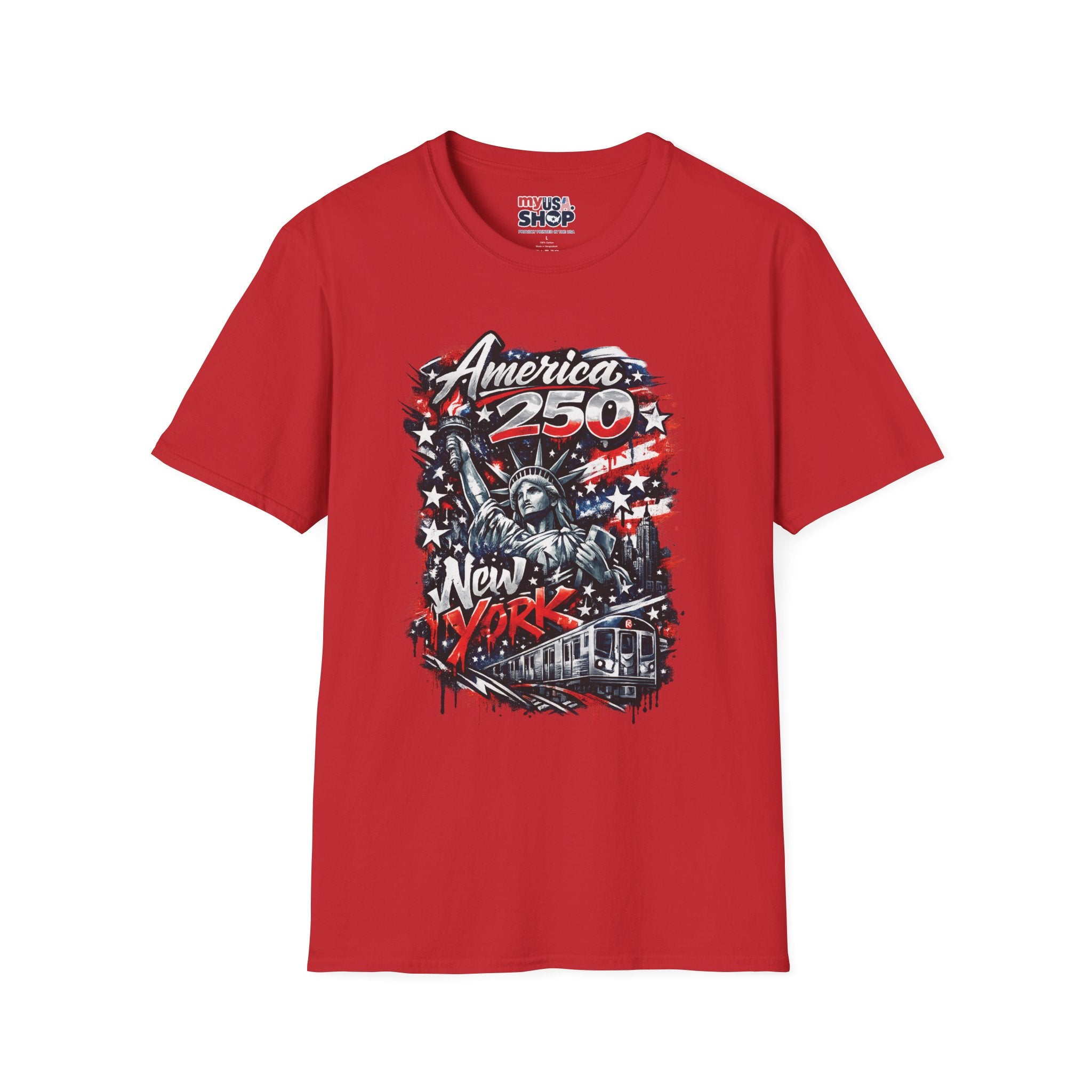 America 250 Statue of Liberty T-Shirt — Patriotic New York 250th Anniversary Tee