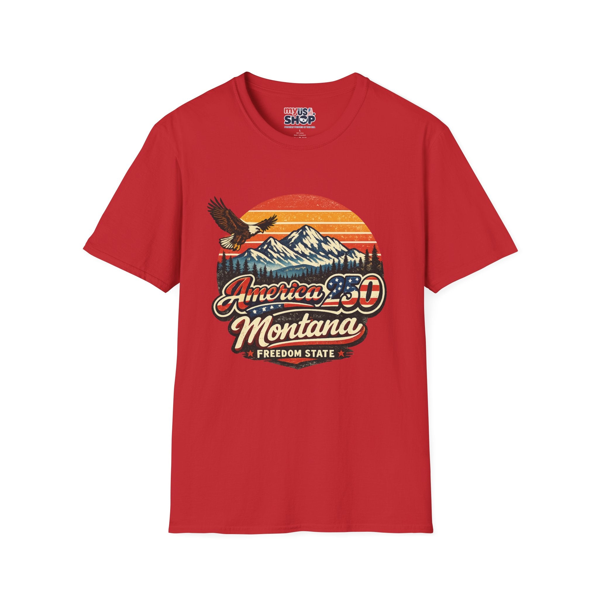 America 250 x Montana Vintage Eagle — America 80s Retro Mountain
