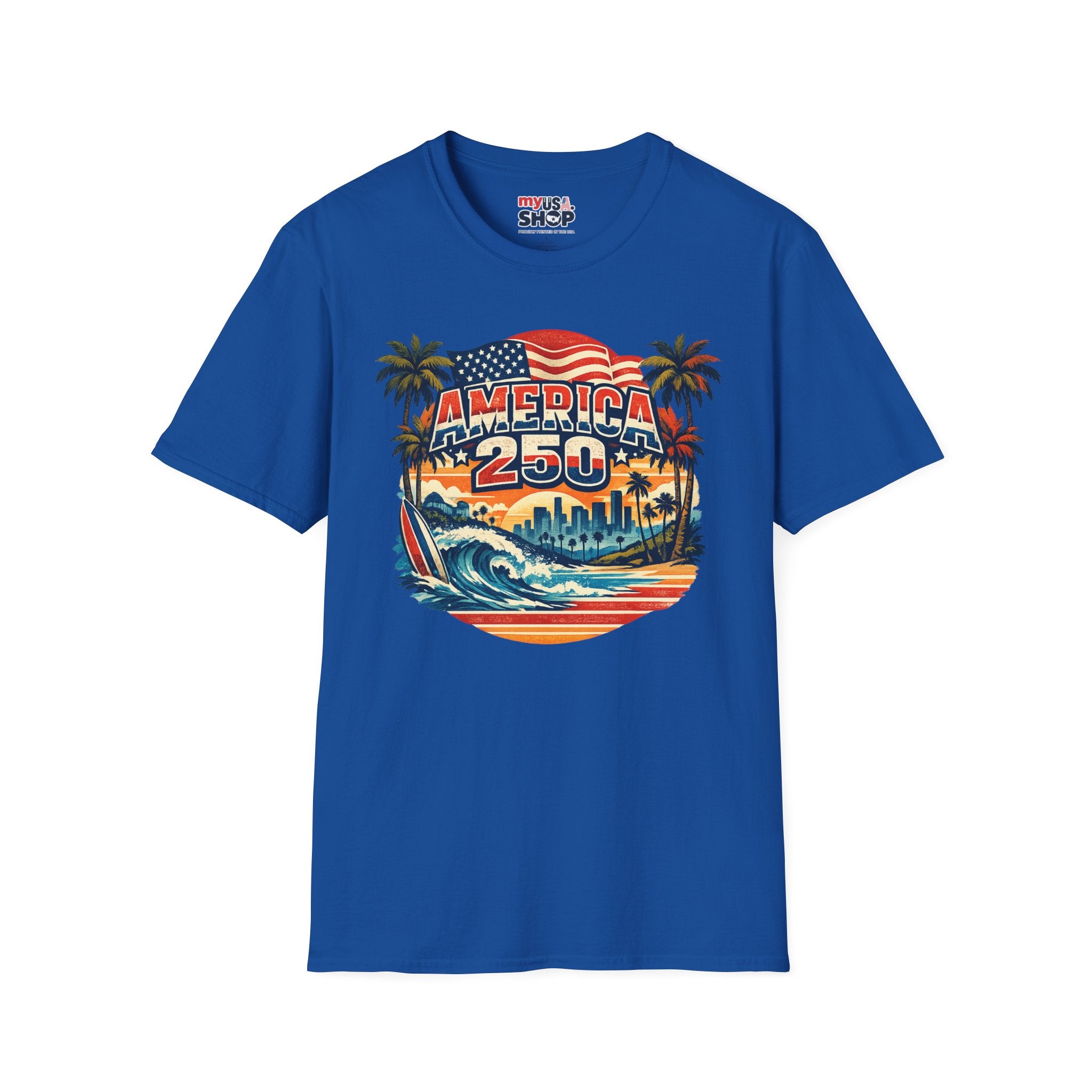 America 250 Los Angeles West Coast Patriot California Tee