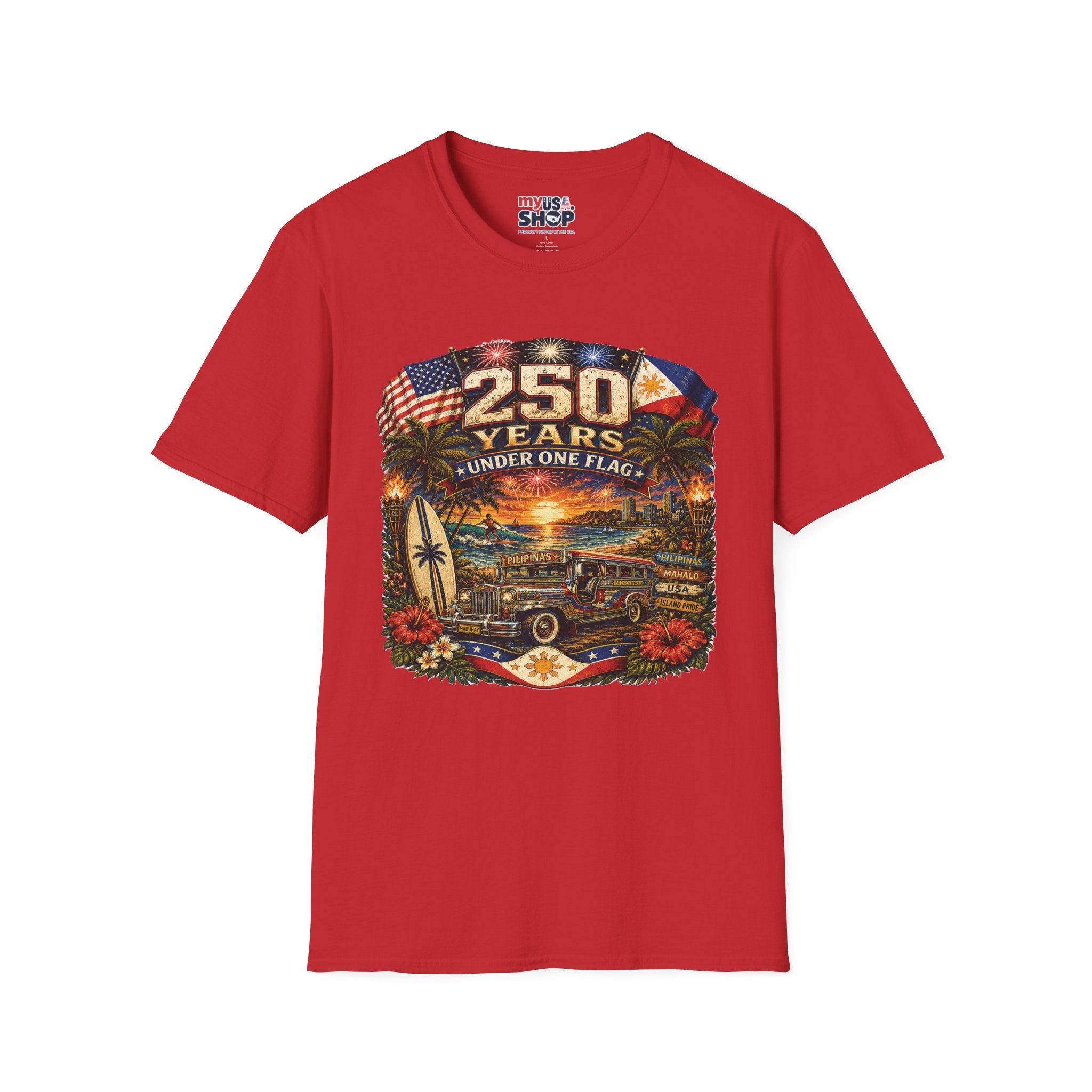 America 250 Years Under One Flag — USA & Philippines Patriotic