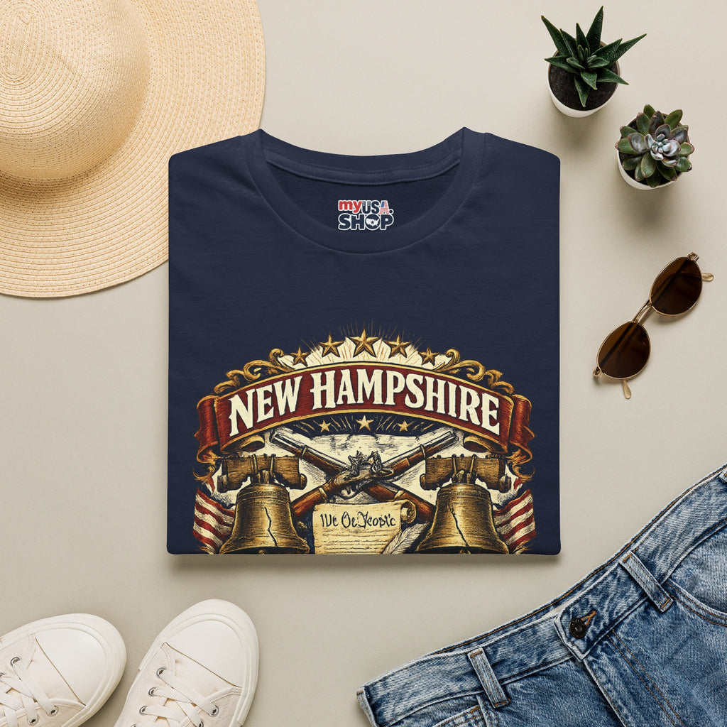 America 250 New Hampshire Heritage T-Shirt — We the People 250th Anniversary Vintage