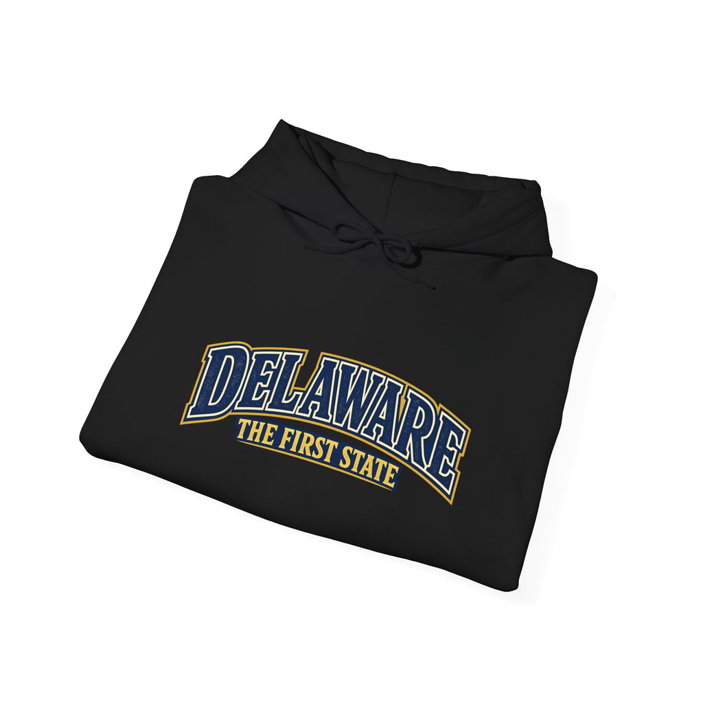 Delaware The First State Heavy Blend Hooded Sweatshirt