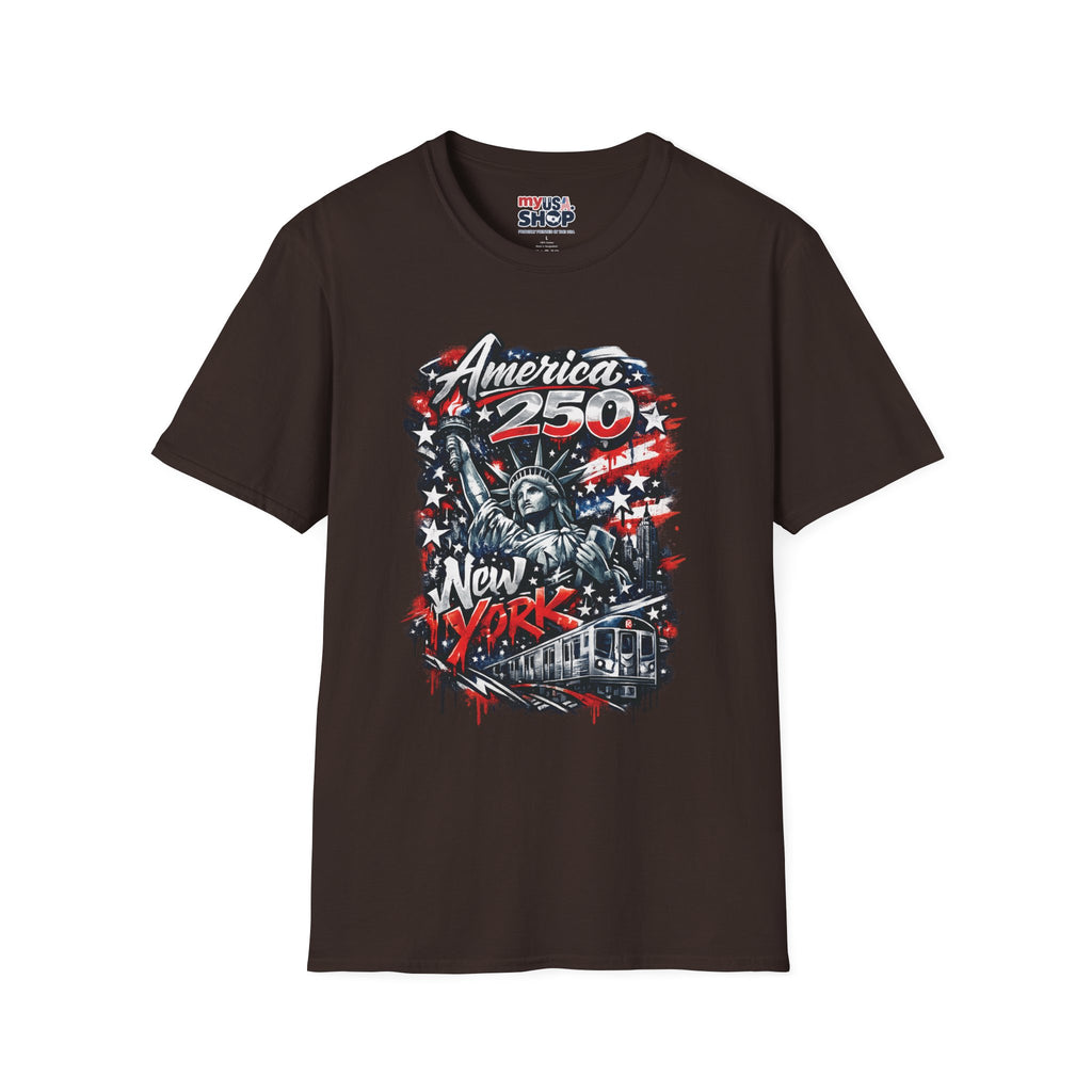 America 250 Statue of Liberty T-Shirt — Patriotic New York 250th Anniversary Tee