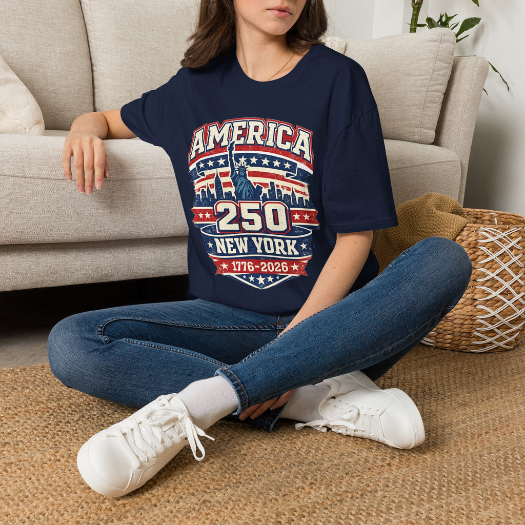 America 250 New York — 1776-2026 Patriotic Tee
