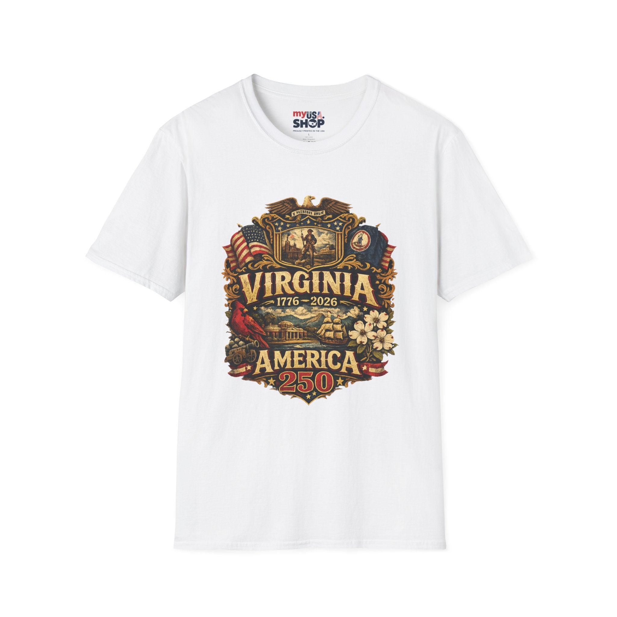 America 250 Co Virginia 250th Anniversary T-Shirt - Commemorative State Pride Tee