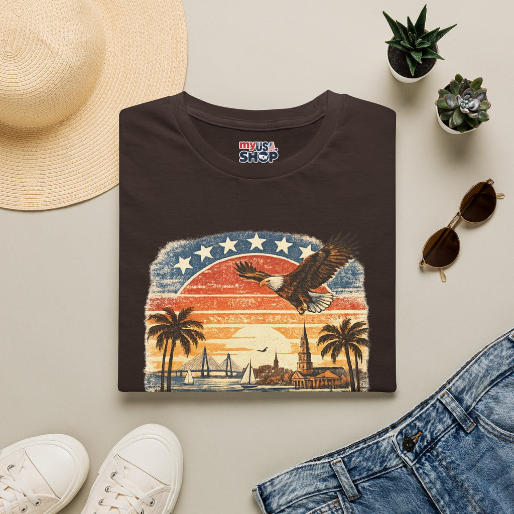 South Carolina Vintage Eagle T-Shirt — America Celebrates 250 Retro Tee