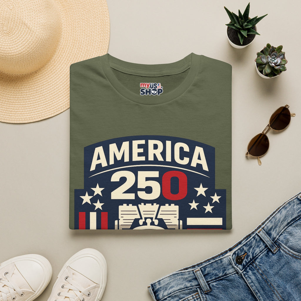 Pennsylvania America 250 Shirt — Modern Minimal Patriotic Badge Tee