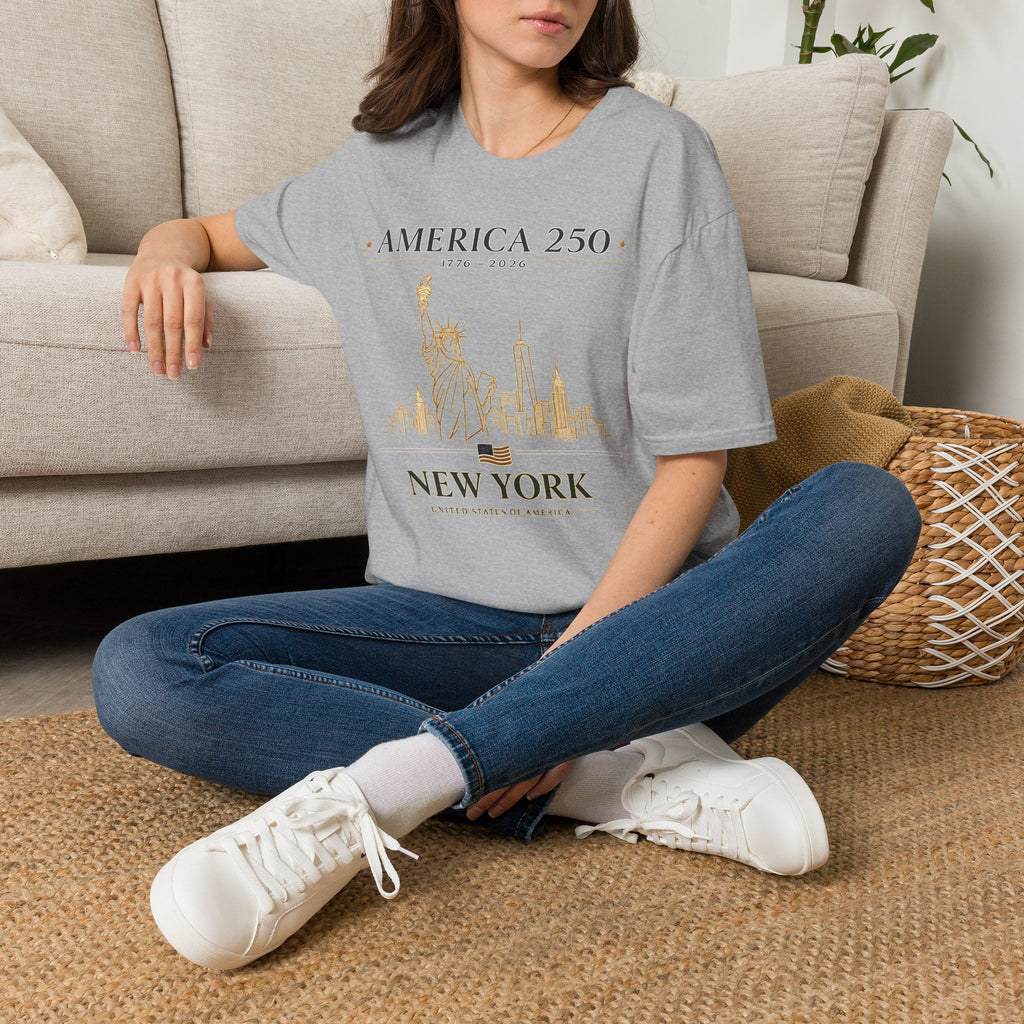 America 250 — USA Commemorative Tee (New York Statue of Liberty Design)