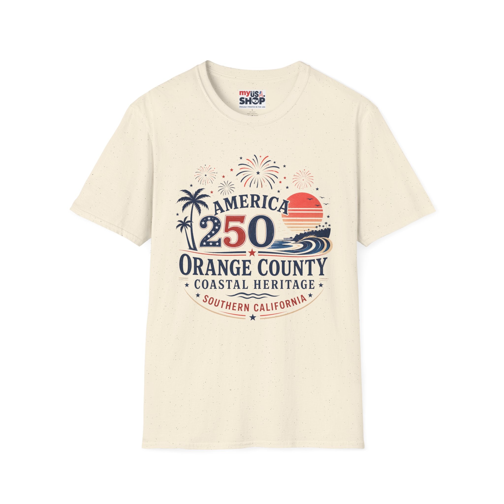 America 250 Orange County California Coastal Heritage T-Shirt