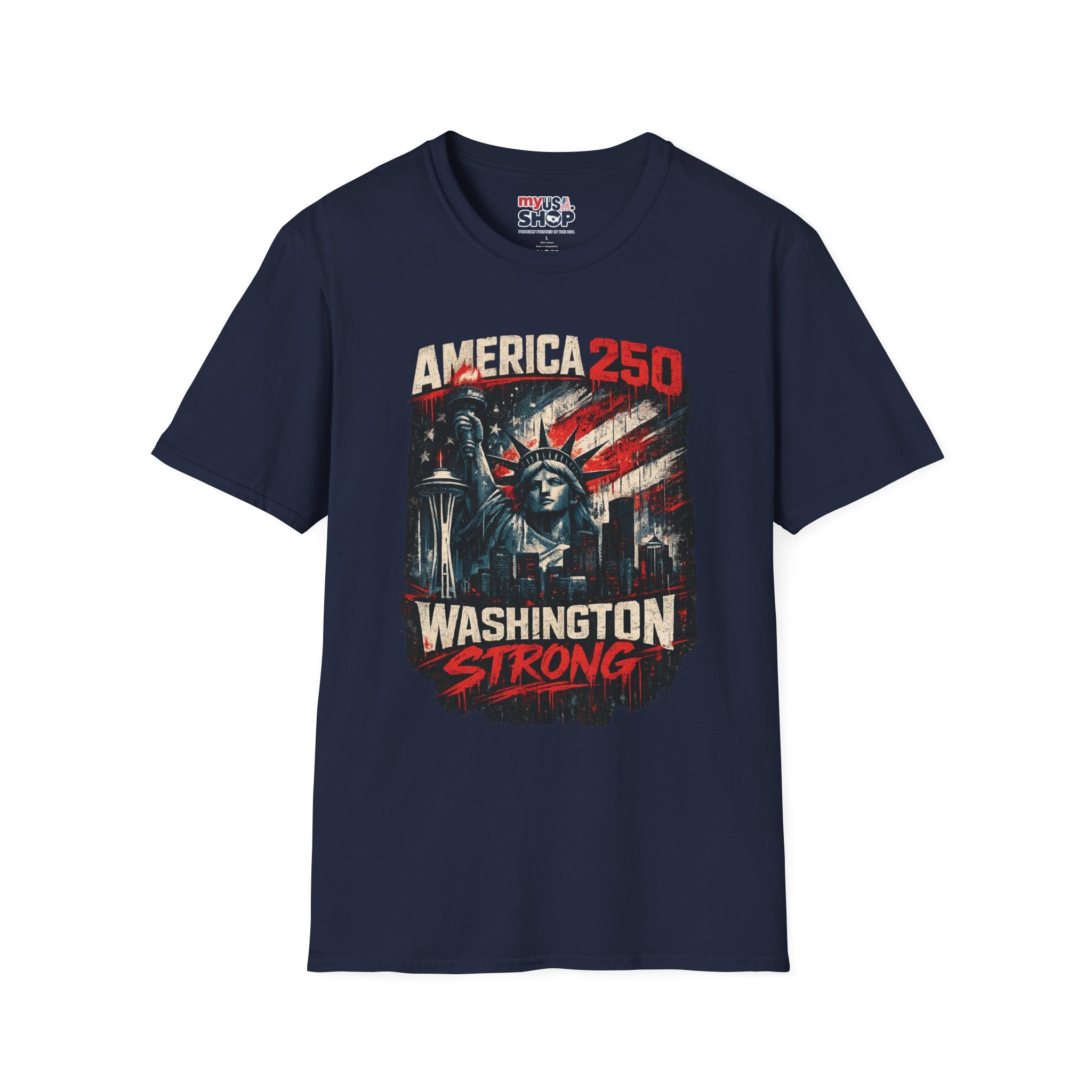 America 250 Statue of Liberty T-Shirt — Washington Strong Patriotic Tee