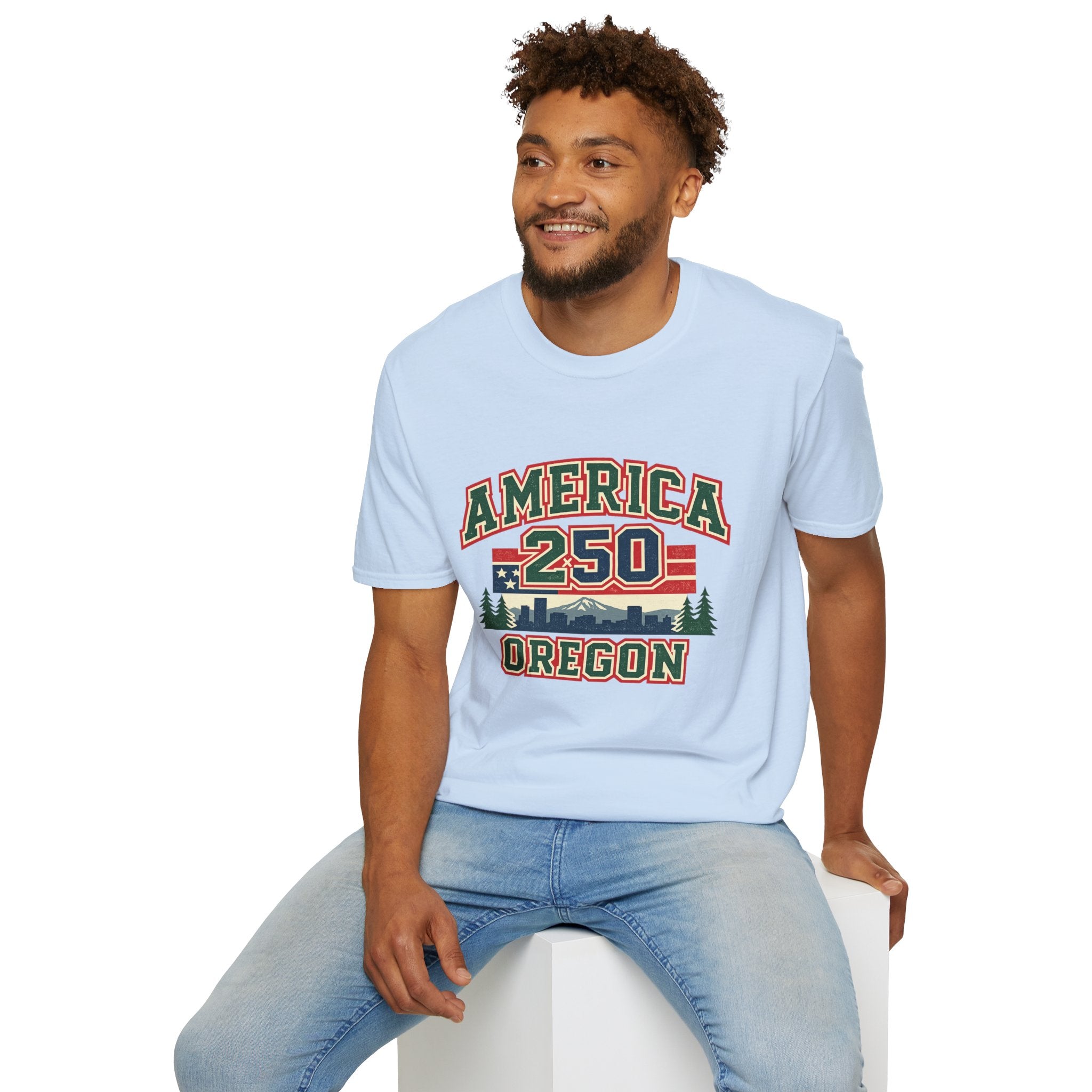 America 250 Shirt — Oregon Retro Collegiate Northwest Graphic Tee