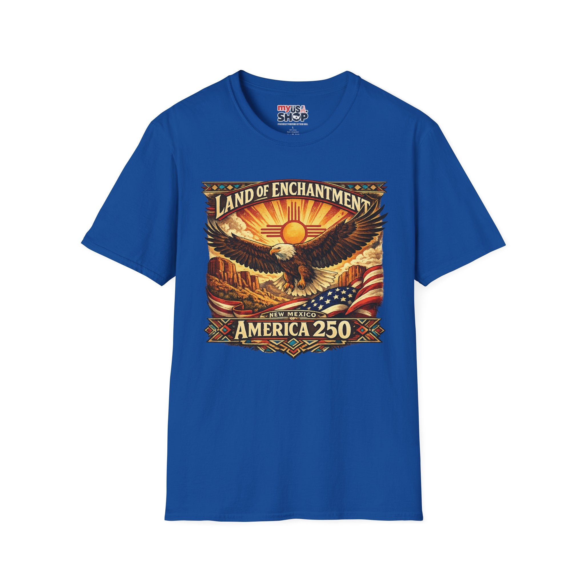 America 250 Land of Enchantment Eagle — New Mexico Patriotic Graphic Tee